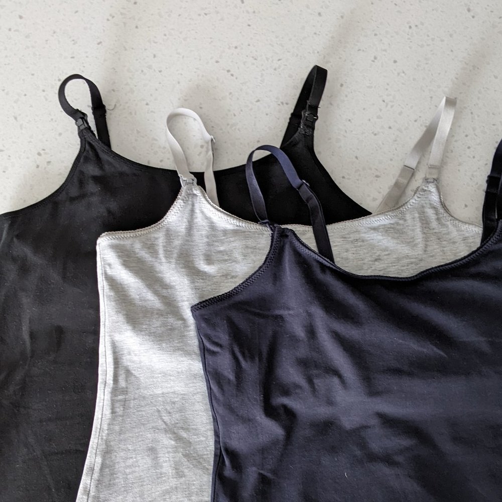 Nursing/pumping tanks & bras